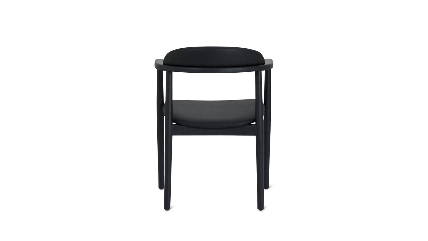 Count On Me Dining Chair, Black Oak, Black Seat