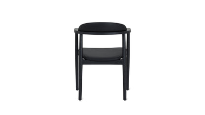Count On Me Dining Chair, Black Oak, Black Seat