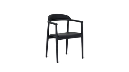 Count On Me Dining Chair, Black Oak, Black Seat