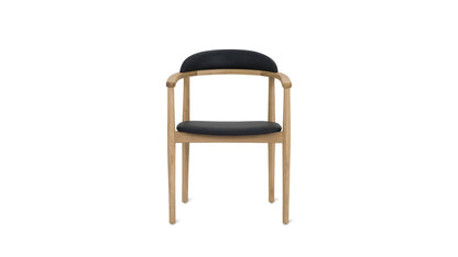 Count On Me Dining Chair, Oak, Black Seat