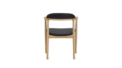 Count On Me Dining Chair, Oak, Black Seat