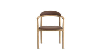 Count On Me Dining Chair, Oak, Brown Seat