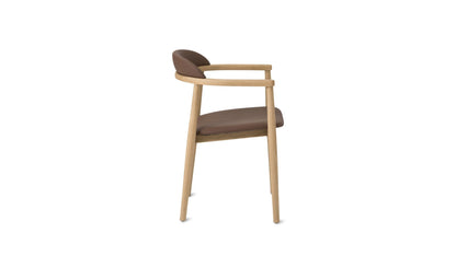 Count On Me Dining Chair, Oak, Brown Seat