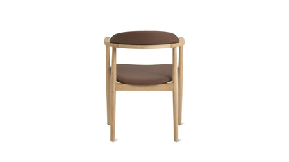 Count On Me Dining Chair, Oak, Brown Seat