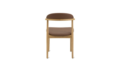 Count On Me Armless Dining Chair (Set of Two), Oak, Brown Seat