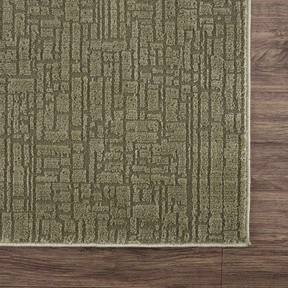 Leanna Green Washable Area Rug