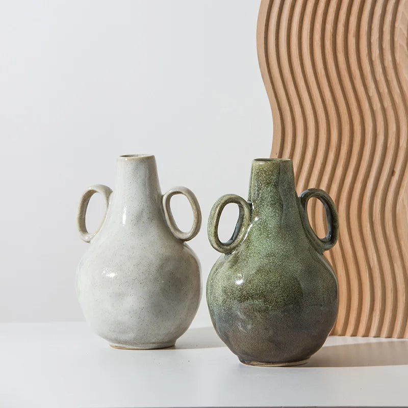 Nordic Ceramic Vase / White