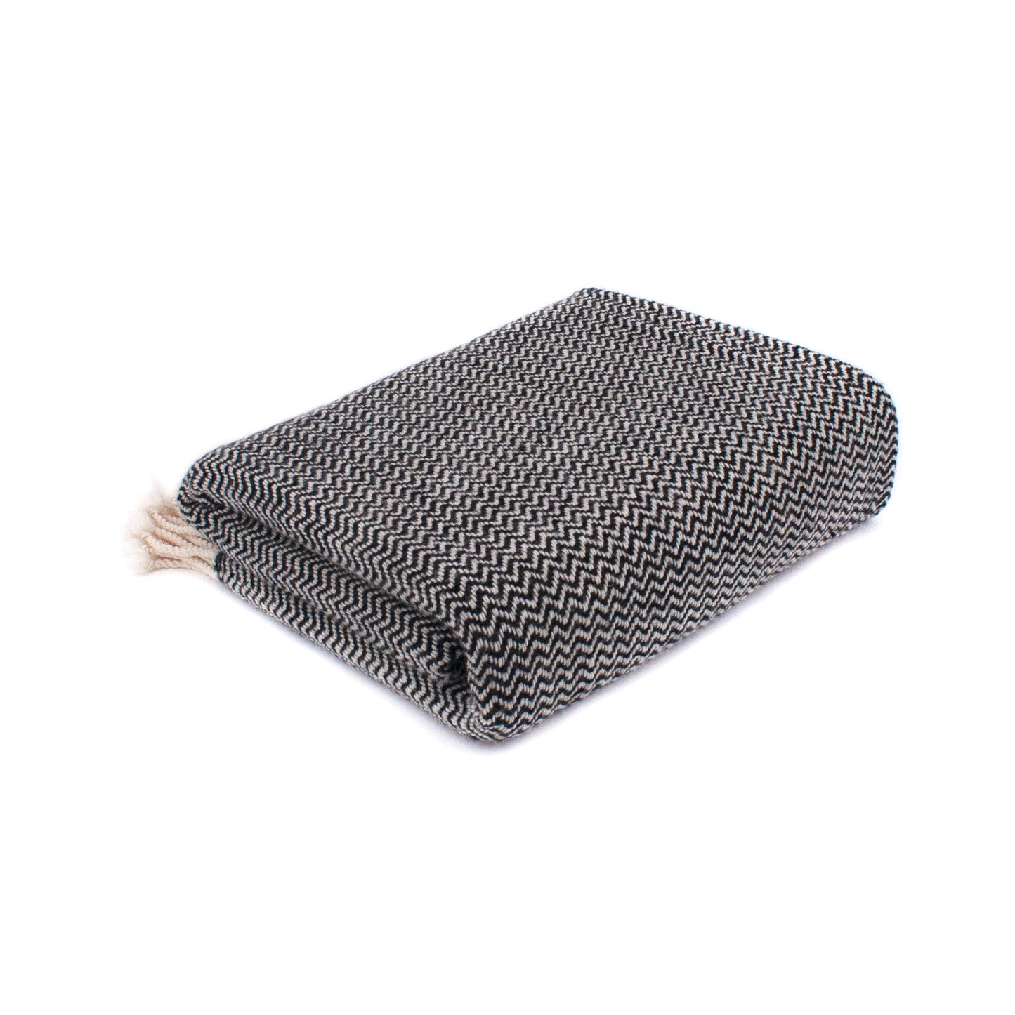Fine Merino Wool Blanket / Black