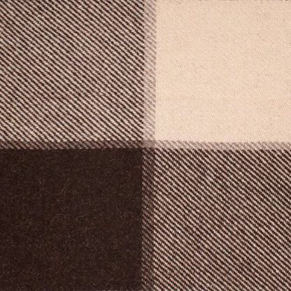 Plaid Virgin Wool Blanket / Style 01