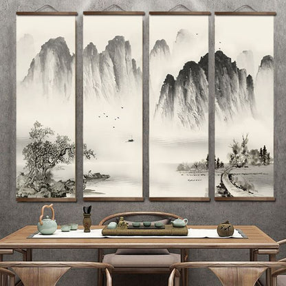 Japanese Landscape Scroll Art / Canvas III