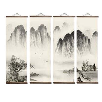 Japanese Landscape Scroll Art / Canvas IV