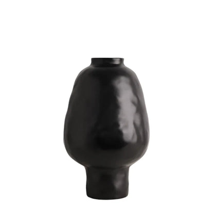 Sculptural Ceramic Vases / Black