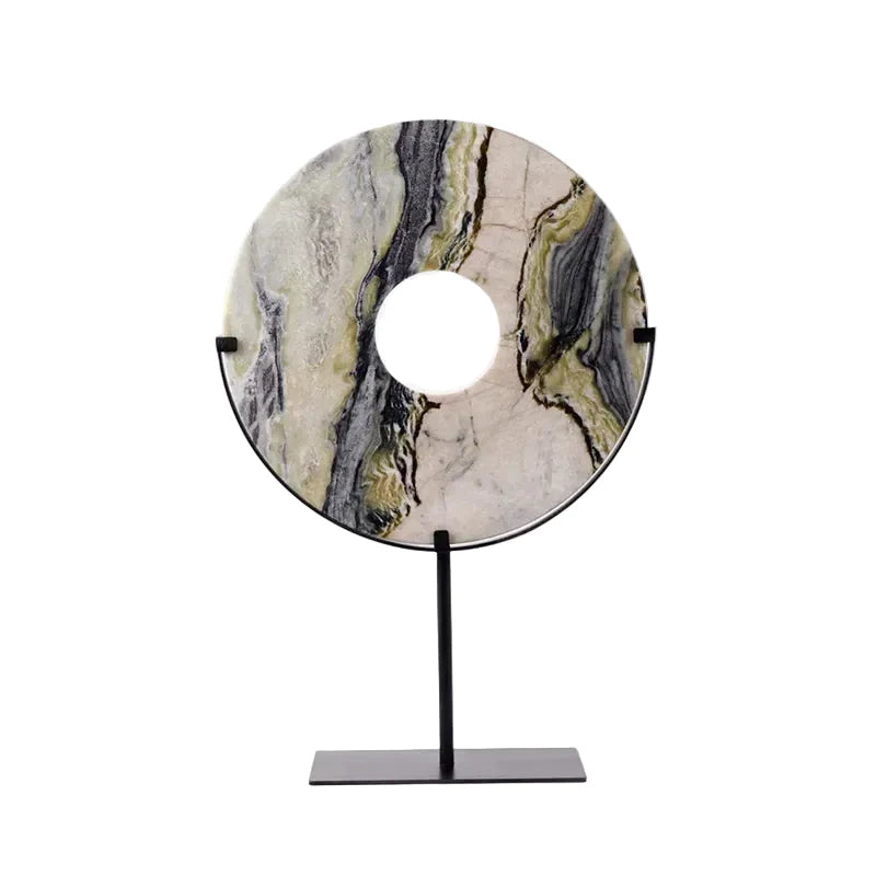 Marble Disc Ornament / Natural