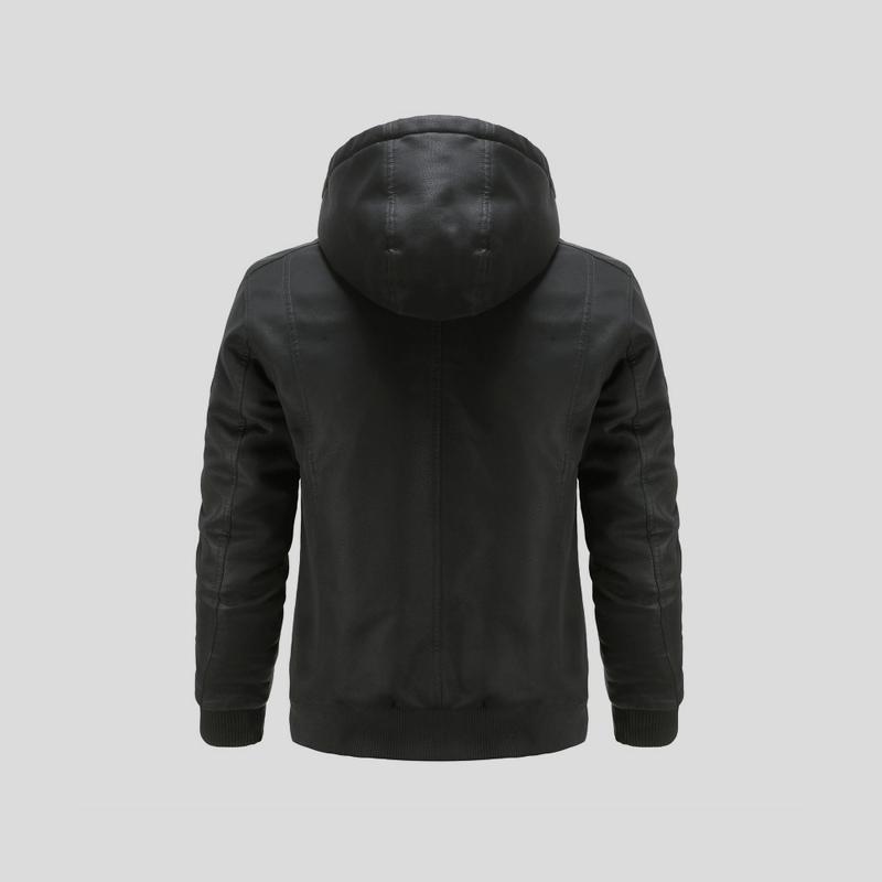 LANCE™|GIACCA IN PELLE CON CAPPUCCIO