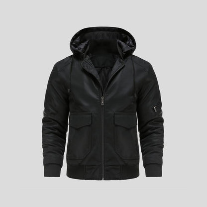 LANCE™|GIACCA IN PELLE CON CAPPUCCIO
