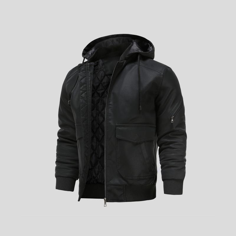 LANCE™|GIACCA IN PELLE CON CAPPUCCIO