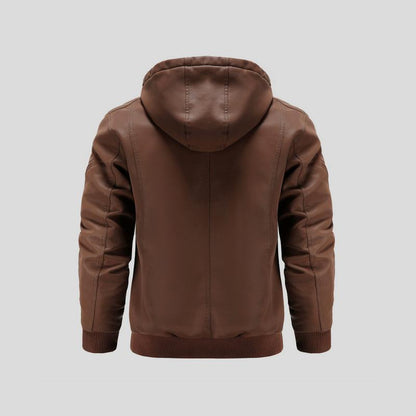 LANCE™|GIACCA IN PELLE CON CAPPUCCIO