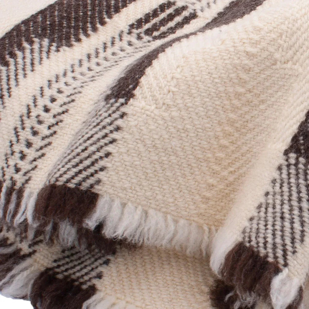 Shevitza Virgin Wool Blanket / Natural