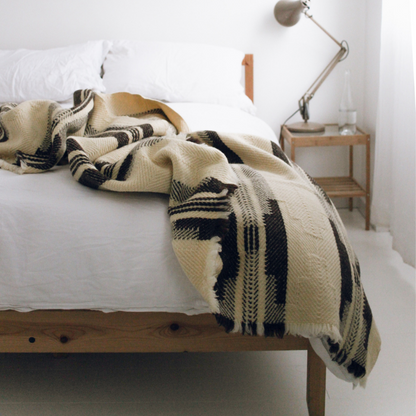 Shevitza Virgin Wool Blanket / Natural