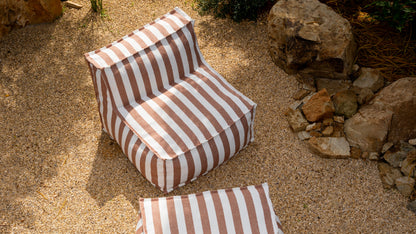 Make Waves Outdoor Armless Chair, Tuscan Stripe