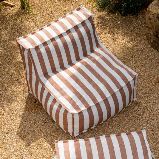 Make Waves Outdoor Armless Chair, Tuscan Stripe