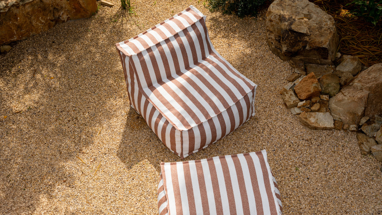 Make Waves Outdoor Armless Chair, Gull