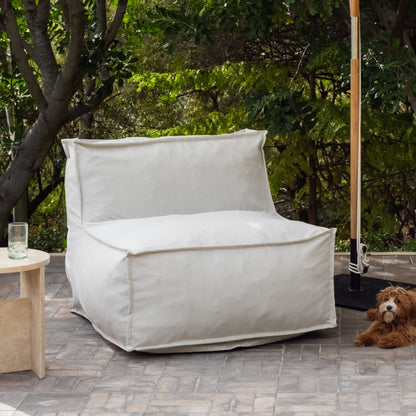 Make Waves Outdoor Armless Chair, Gull