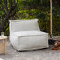 Make Waves Outdoor Armless Chair, Gull
