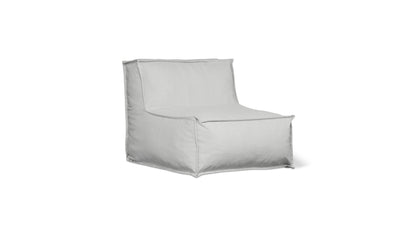 Make Waves Outdoor Armless Chair, Gull