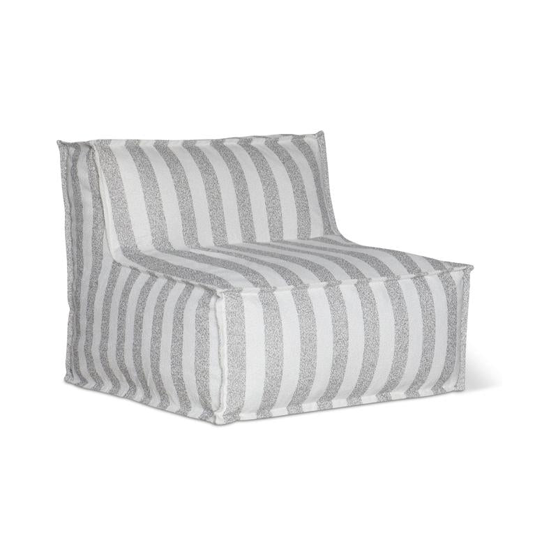 Make Waves Outdoor Armless Chair, Brighton Stripe