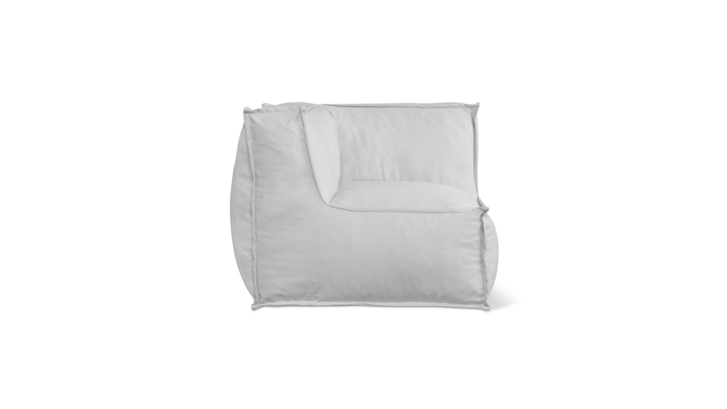 Make Waves Outdoor Corner Chair, Gull