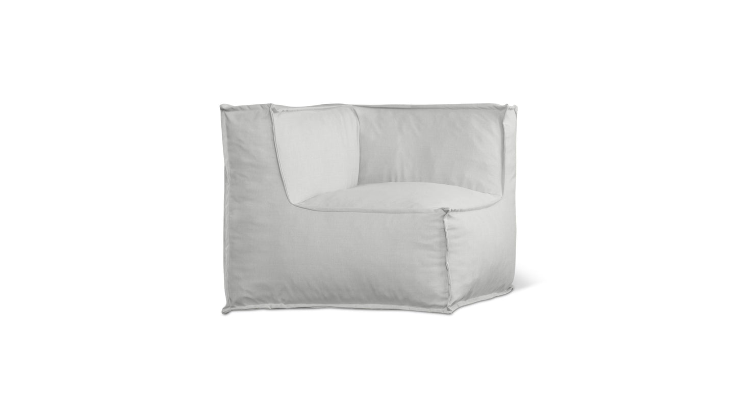 Make Waves Outdoor Corner Chair, Gull