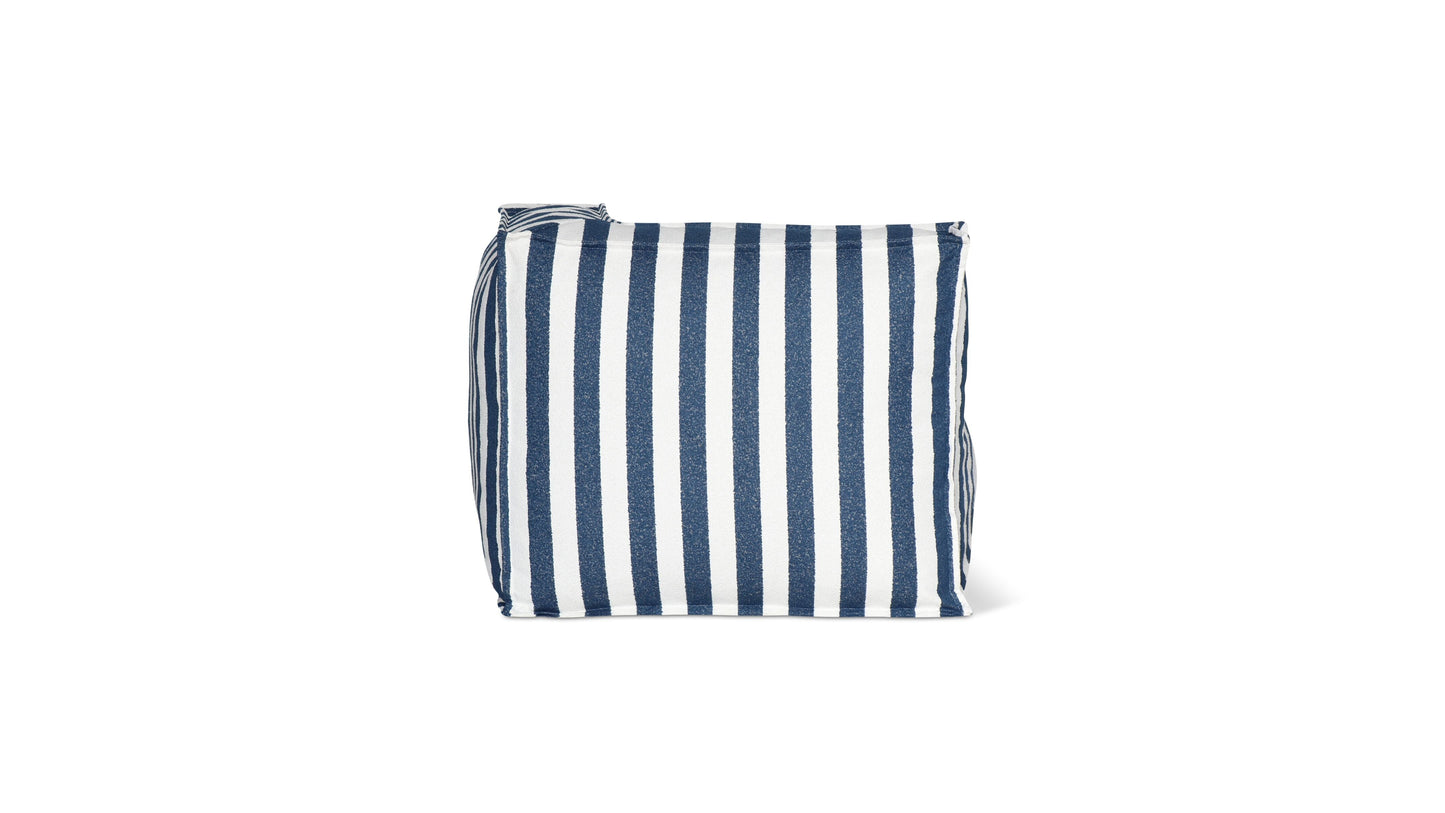 Make Waves Outdoor Corner Chair, Ocean Stripe