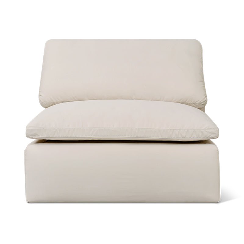 Movie Night™ Outdoor Armless Chair, Standard, Ivory