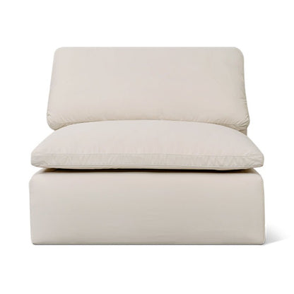 Movie Night™ Outdoor Armless Chair, Standard, Ivory