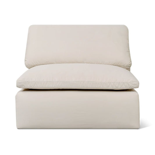 Movie Night™ Outdoor Armless Chair, Standard, Ivory