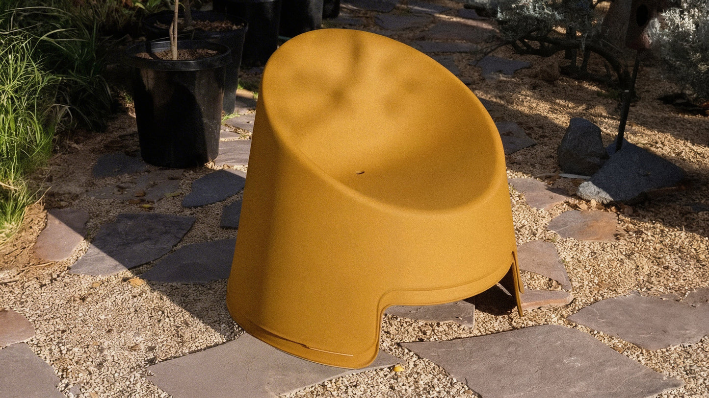 Inner Circle Outdoor Lounge Chair (Set of Two), Lemon