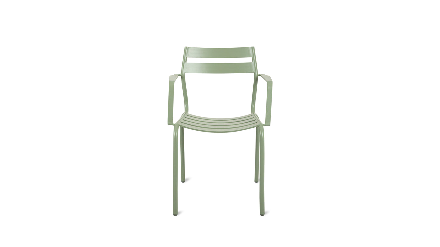 Garden Party Outdoor Dining Chair (Set of Two), Sage
