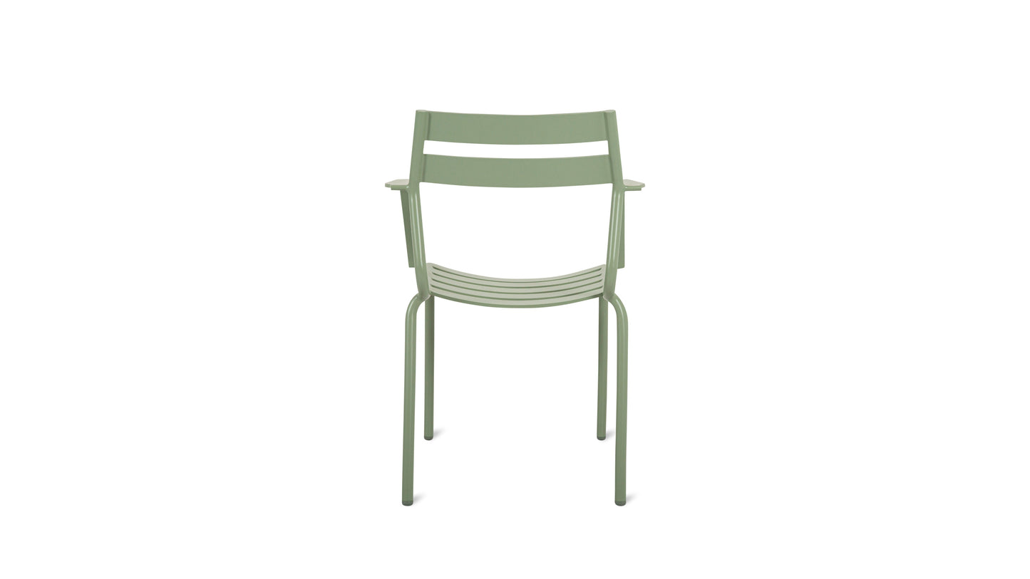 Garden Party Outdoor Dining Chair (Set of Two), Sage