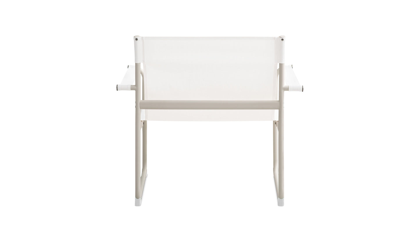 Poolside Outdoor Lounge Chair, Ivory