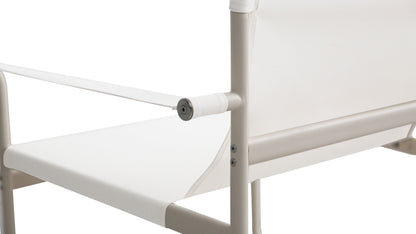 Poolside Outdoor Lounge Chair, Ivory