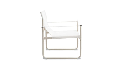 Poolside Outdoor Lounge Chair, Ivory