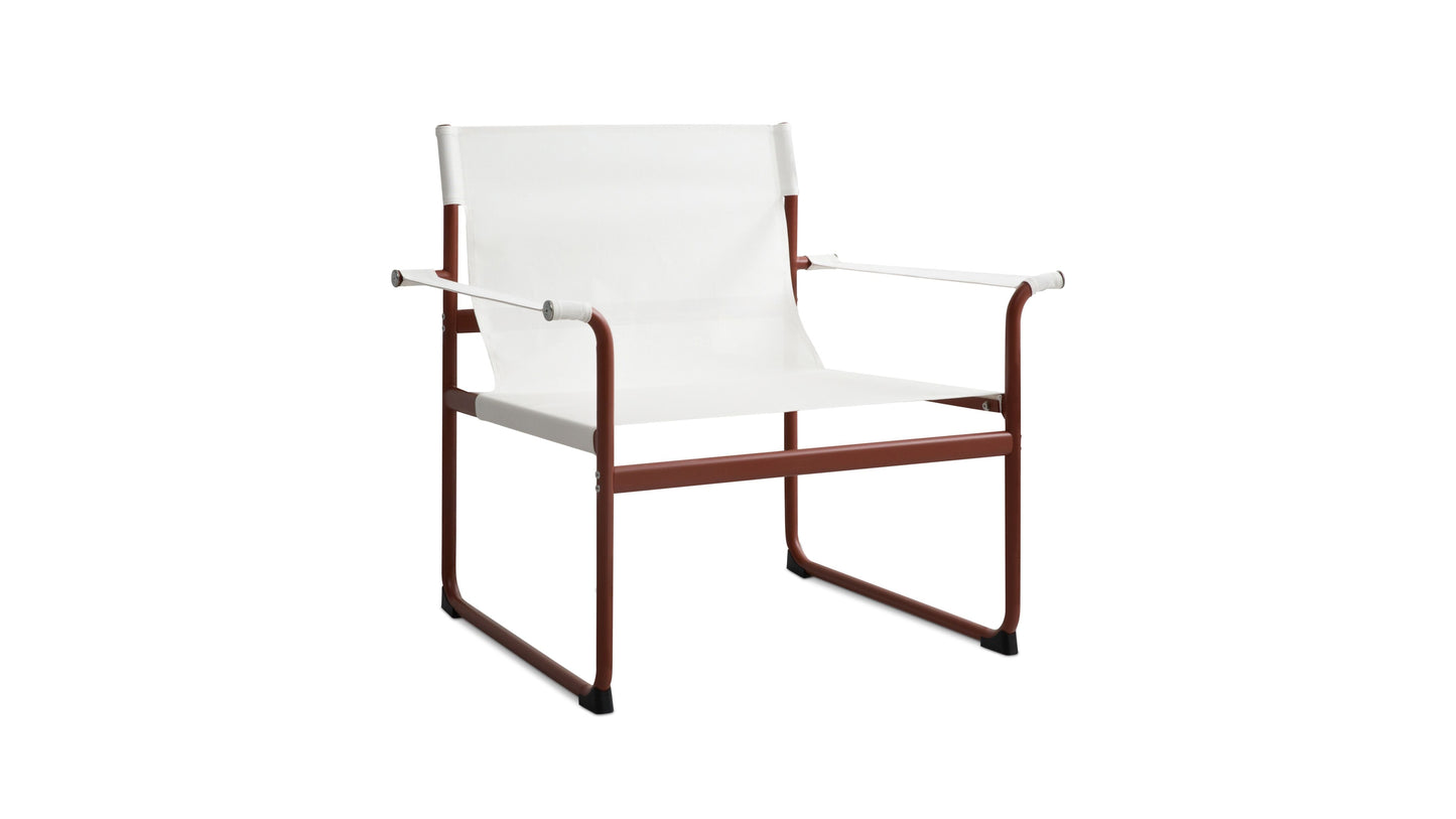 Poolside Outdoor Lounge Chair, Terracotta
