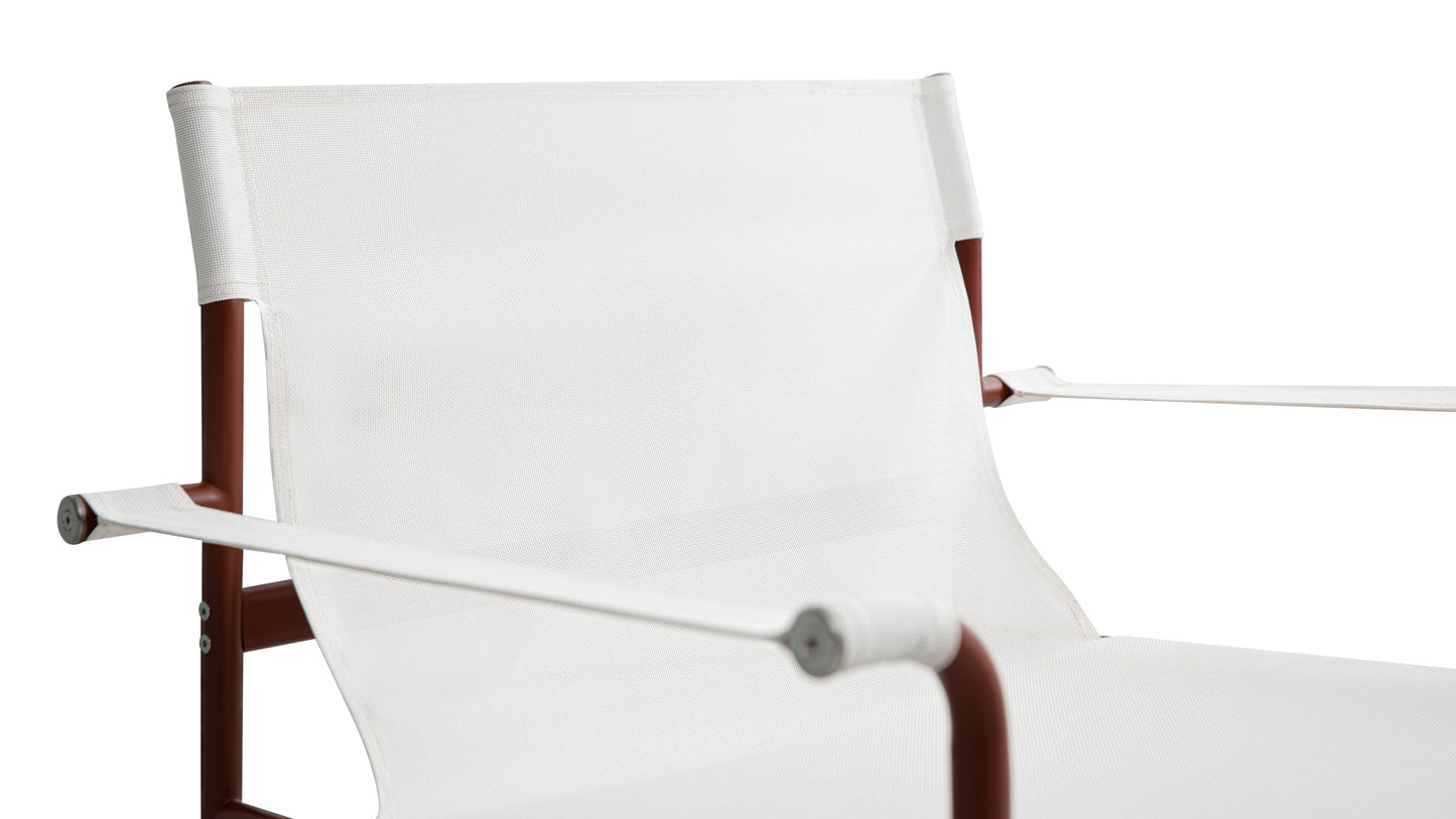 Poolside Outdoor Lounge Chair, Terracotta