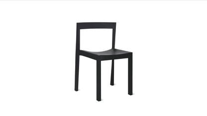 Open Air Outdoor Dining Chair (Set Of Two), Carbon
