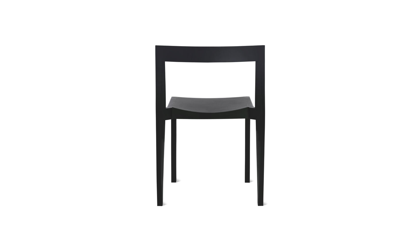 Open Air Outdoor Dining Chair (Set Of Two), Carbon