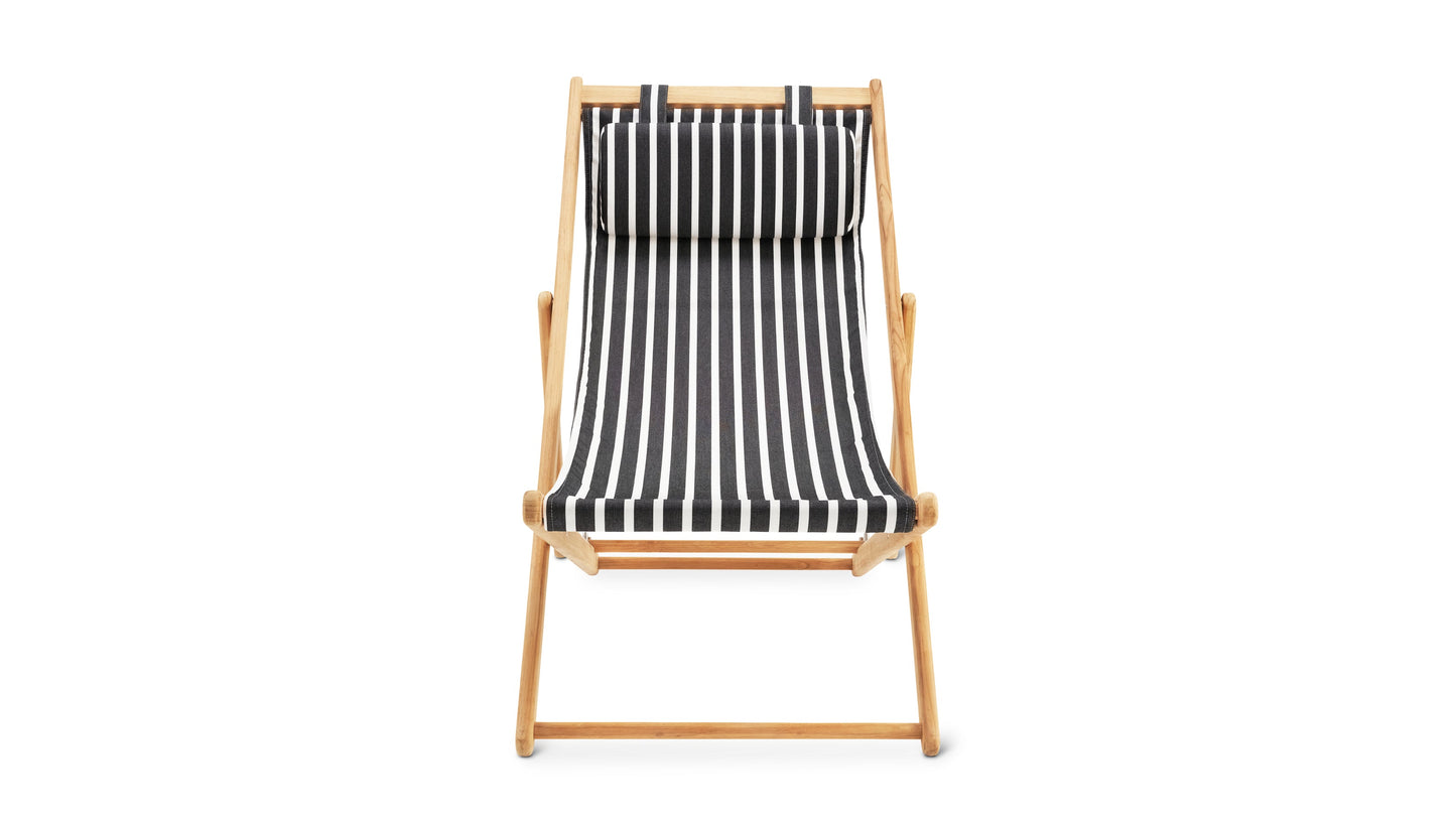 Settle In Outdoor Patio Chair, Large, Black Sand