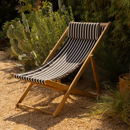 Settle In Outdoor Patio Chair, Large, Black Sand