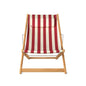 Settle In Outdoor Patio Chair, Small, Scarlet Stripe
