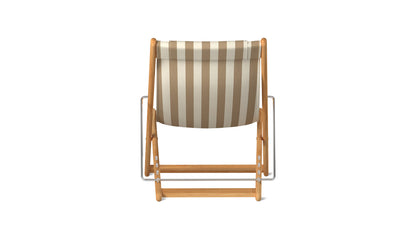 Settle In Outdoor Patio Chair, Small, Tan Stripe